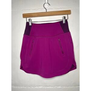 Athleta Fairway Golf Skort 16" Purple Plum Womens Athletic Skirt Size XXS